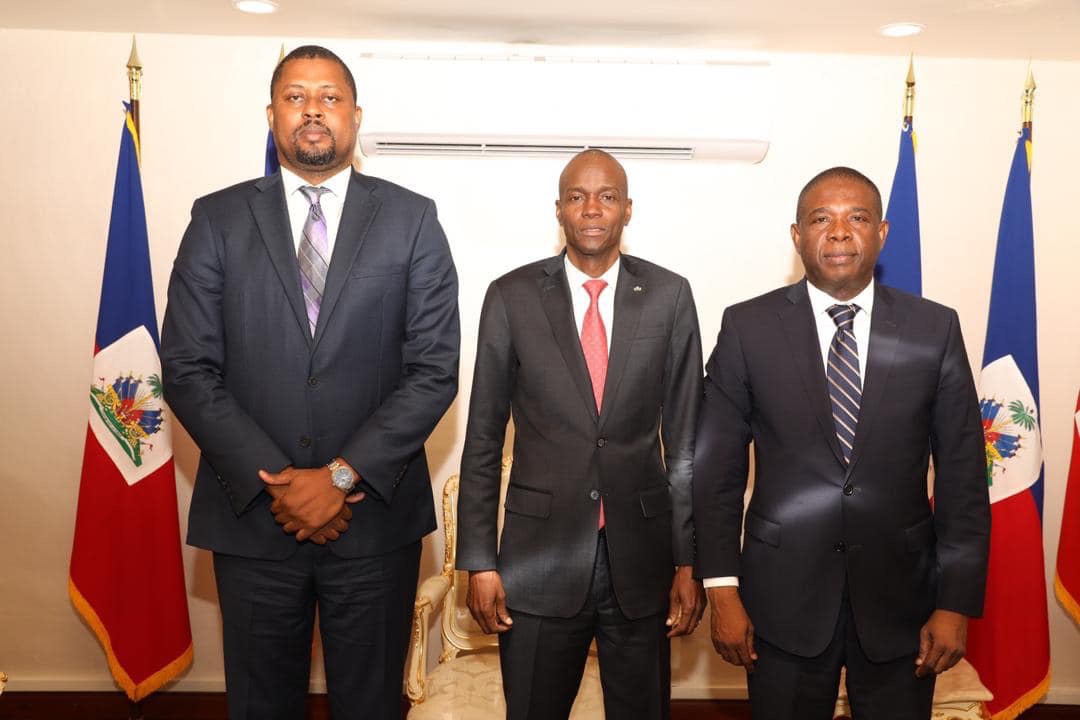 Rencontre entre le président de la République, Jovenel Moise et les présidents des deux branches du parlement sur la formation du nouveau gouvernement Rencontre entre le président de la République, Jovenel Moise et les présidents des deux branches du parlement sur la formation du nouveau gouvernement