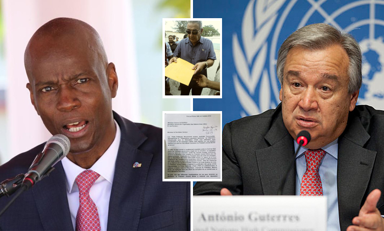 L'opposition demande à António Guterres de lâcher Jovenel Moïse