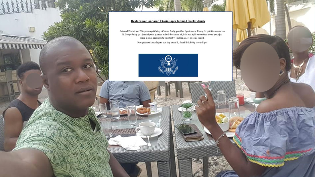 L'ambassade des États-unis à Port-au-prince choquée par la mort de Charlot Jeudy