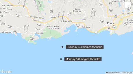 Le Porto Rico frappé par un séisme de magnitude 6.5 ce mardi