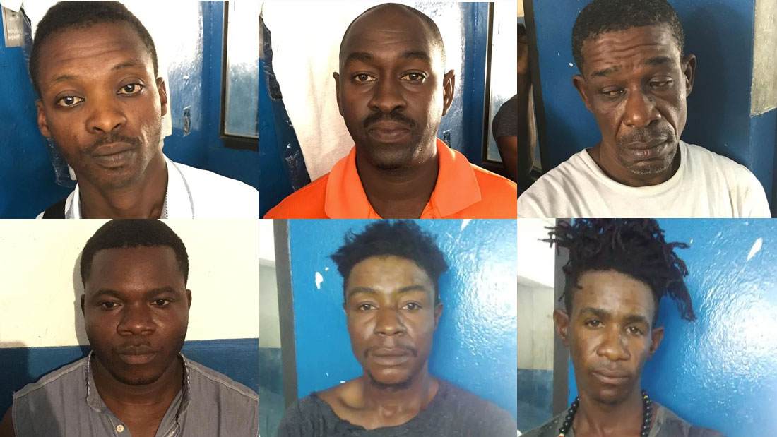 Six présumés bandits appréhendés par la PNH à Port-au-Prince