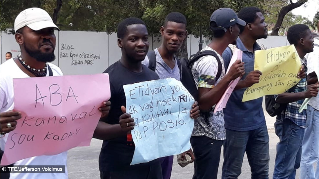 Mouvement des étudiants contre l'insécurité, la police a violemment réagi