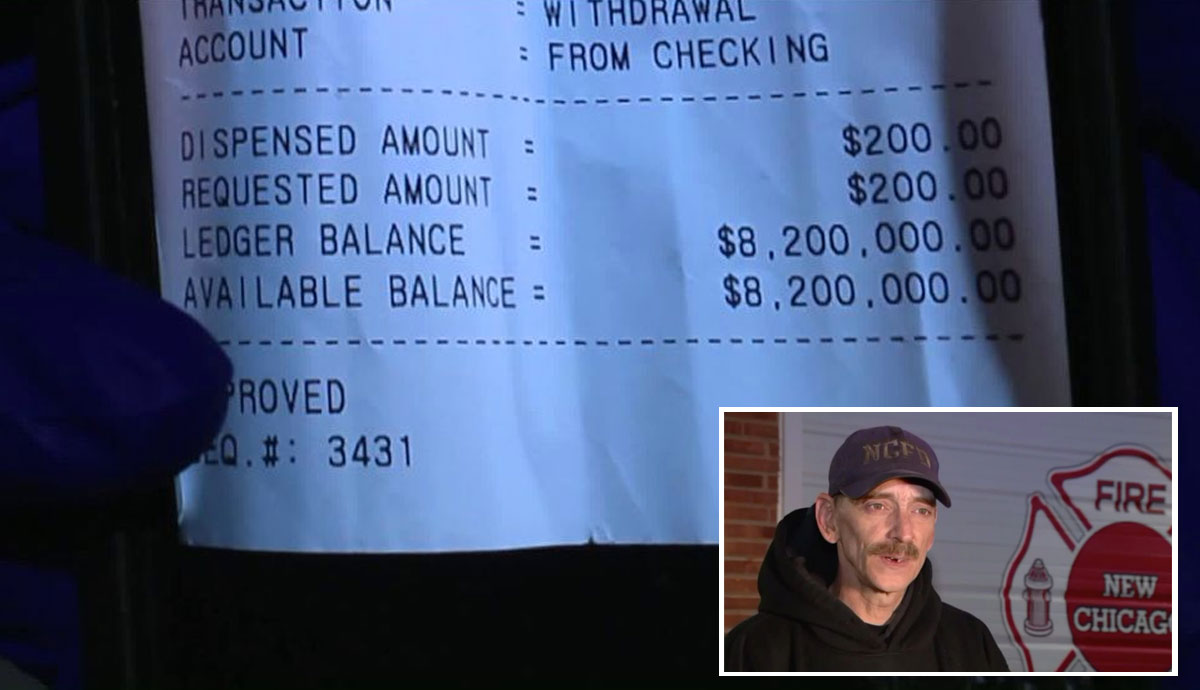 Insolite: Un homme de l’Indiana reçoit par erreur 8.2 millions de dollars sur son compte bancaire