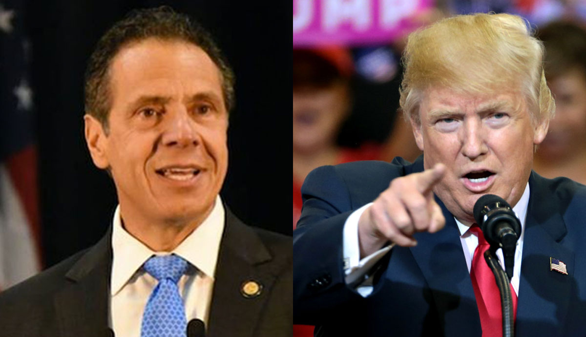 Le gouverneur de New York et le président Trump à couteaux tirés après des tweets critiques