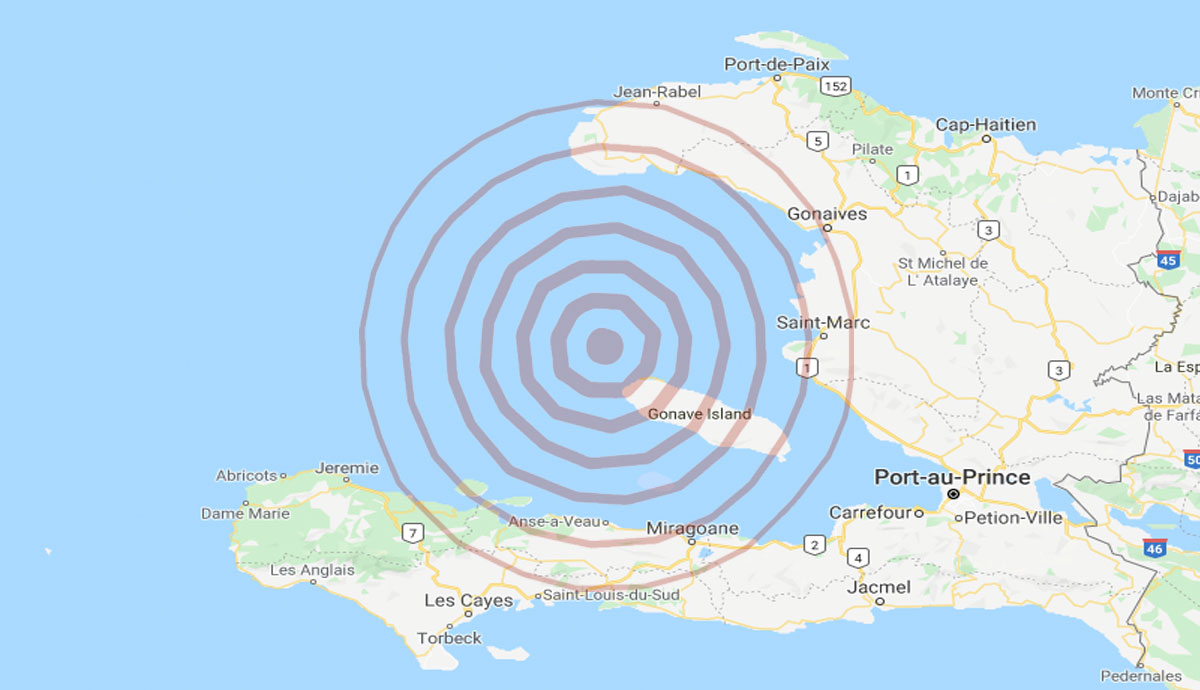 Un tremblement de terre ressenti dans le Nord-Ouest d'Haïti