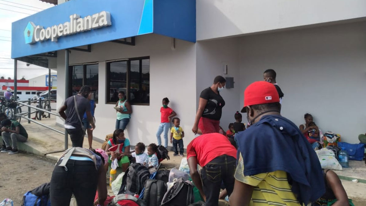 Environ 150 migrants haïtiens coincés au Costa-Rica