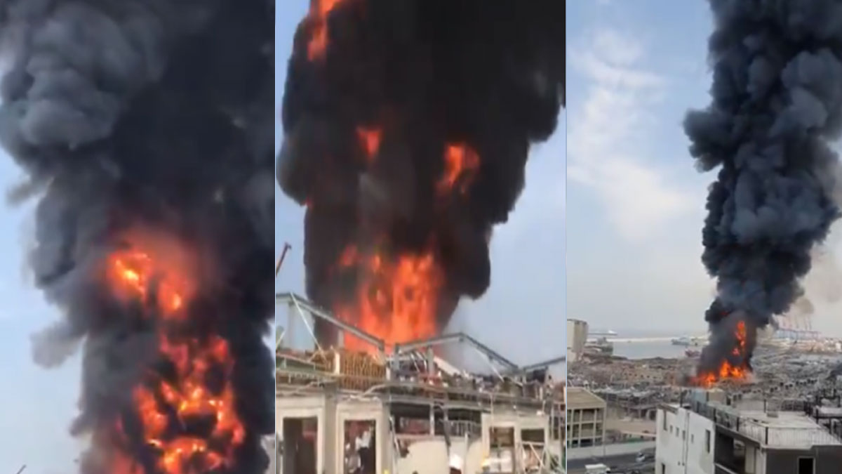 Incendie au port de Beyrouth, moins d’un mois après les violentes explosions