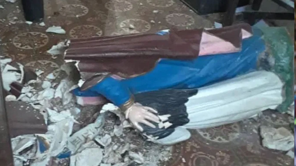 La paroisse de Sainte Anne de Limonade vandalisée, la statuette de la sainte détruite