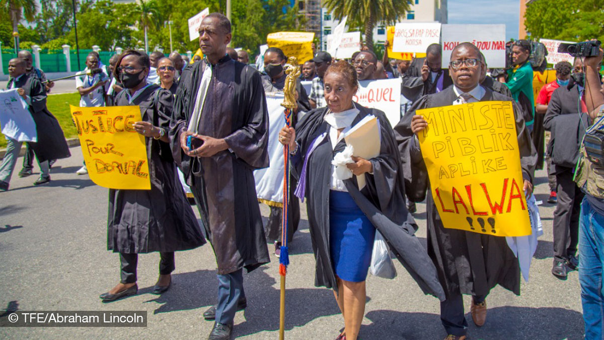 «Justice pour le Bâtonnier Dorval», exige le Barreau de Port-au-Prince
