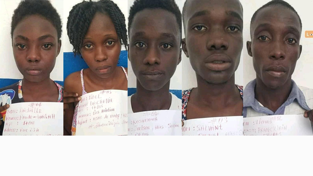 5 présumés bandits arrêtés à Caracol dont 3 mineurs de 17 ans