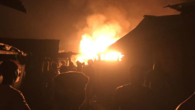 Violent incendie au marché de Chatuley à Léogâne
