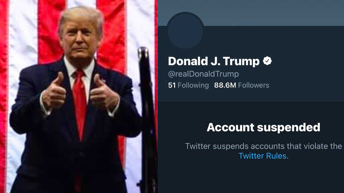 Donald Trump banni à vie sur Twitter