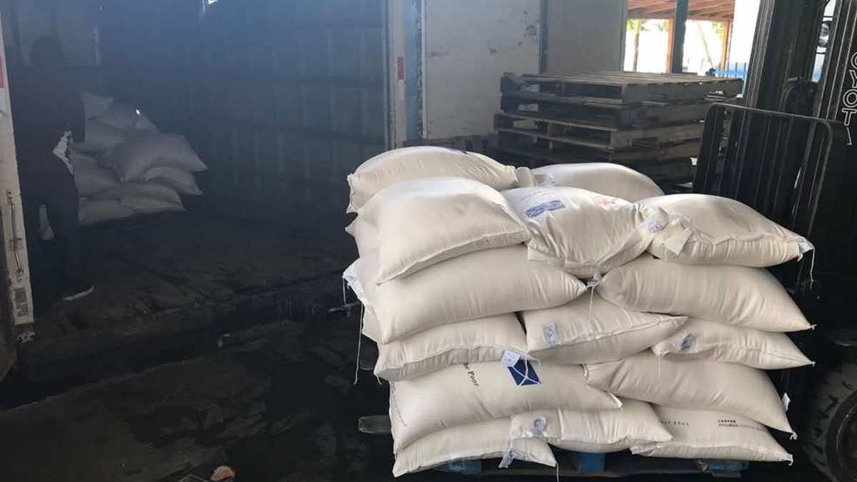 50 sacs de riz et 30 sacs de pois : Food For The Poor au chevet de la PNH