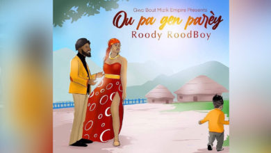 Roody Roodboy, sa femme et leur fils de deux 2 ans sur une chanson