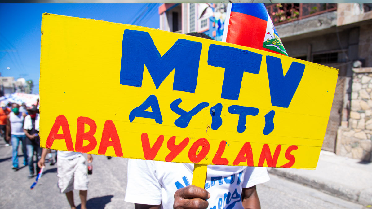 MTVAyiti appuie la marche contre l'insécurité du personnel de la santé
