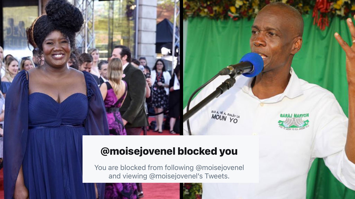 La chanteuse haitiano-canadienne, Yama Laurent, bloquée sur Twitter par Jovenel Moïse