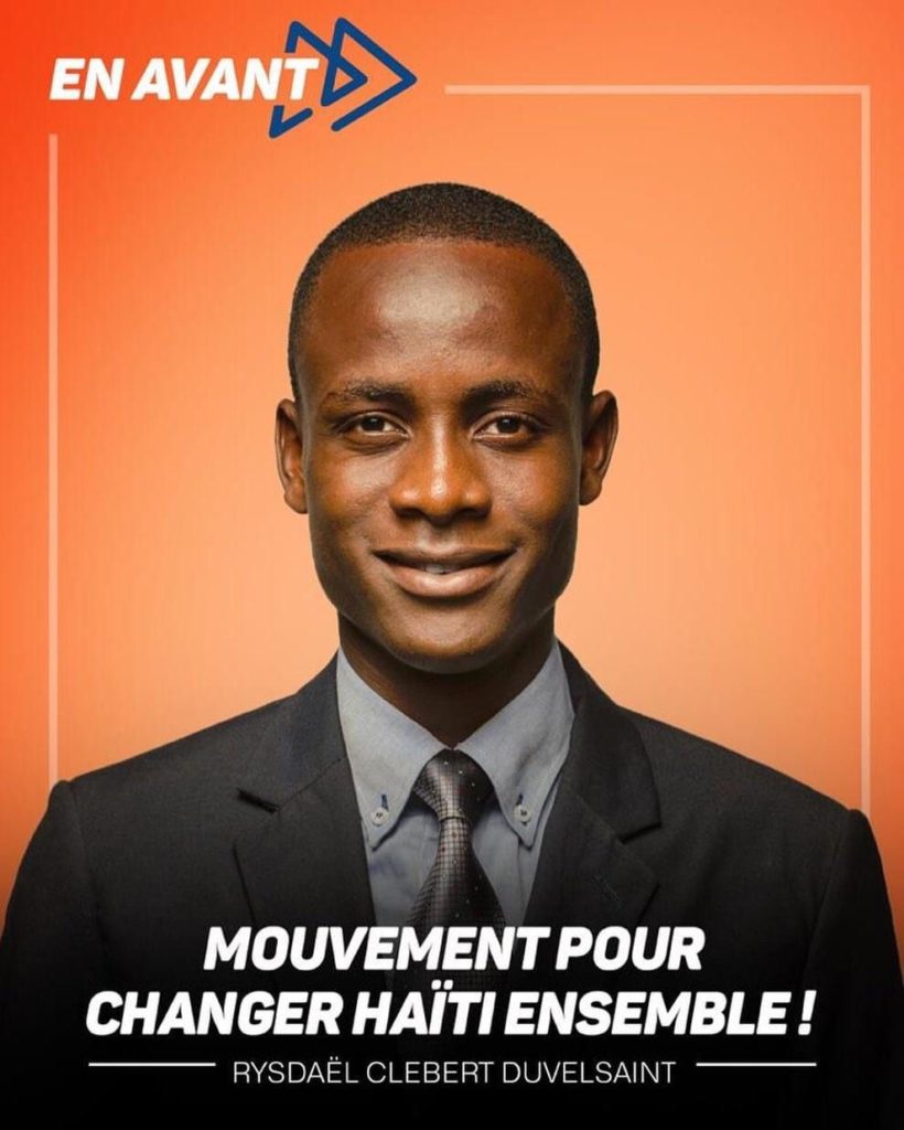 ”L'intégration des jeunes dans les partis politiques, un aspect important pour le changement du pays” Rysdaël C. Duvelsaint