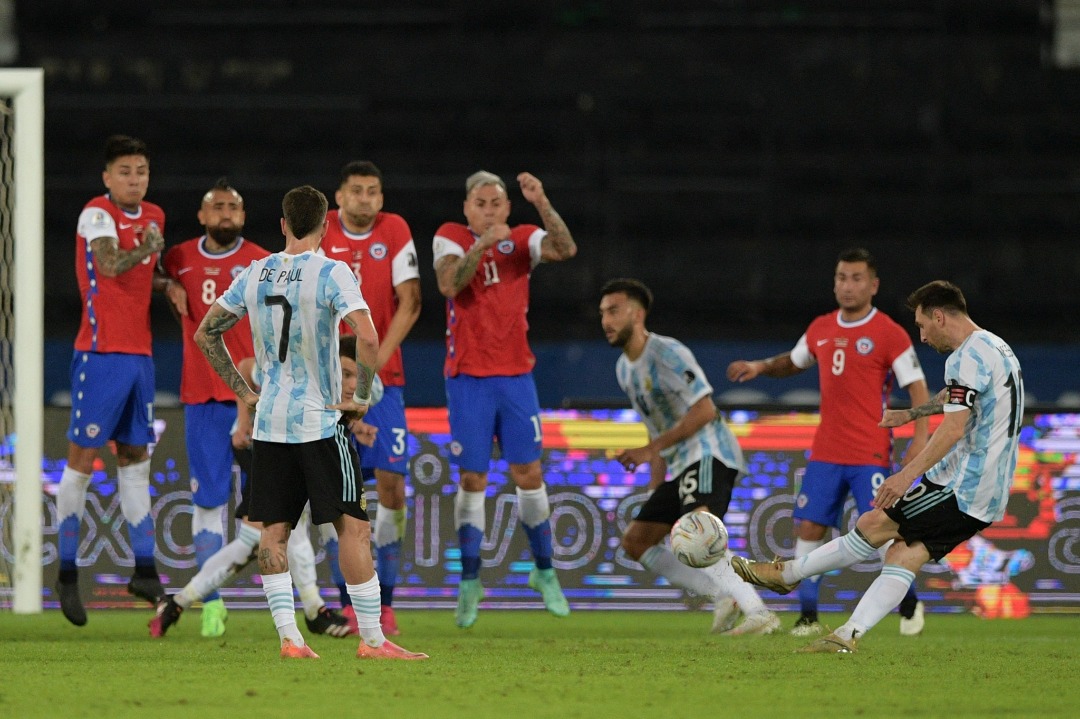 Copa America 2021: Malgré un sublime coup franc de Messi, l’Argentine tenue en échec !
