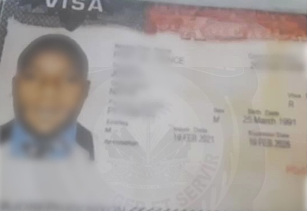 Deux individus arrêtés par la PNH pour fabrication de faux visas américains