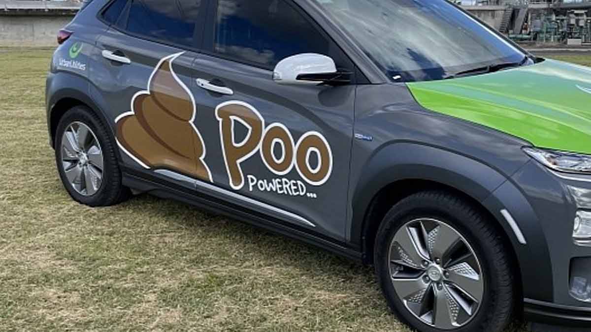 S-Poo-V : Une voiture électrique qui fonctionne avec de la merde humaine