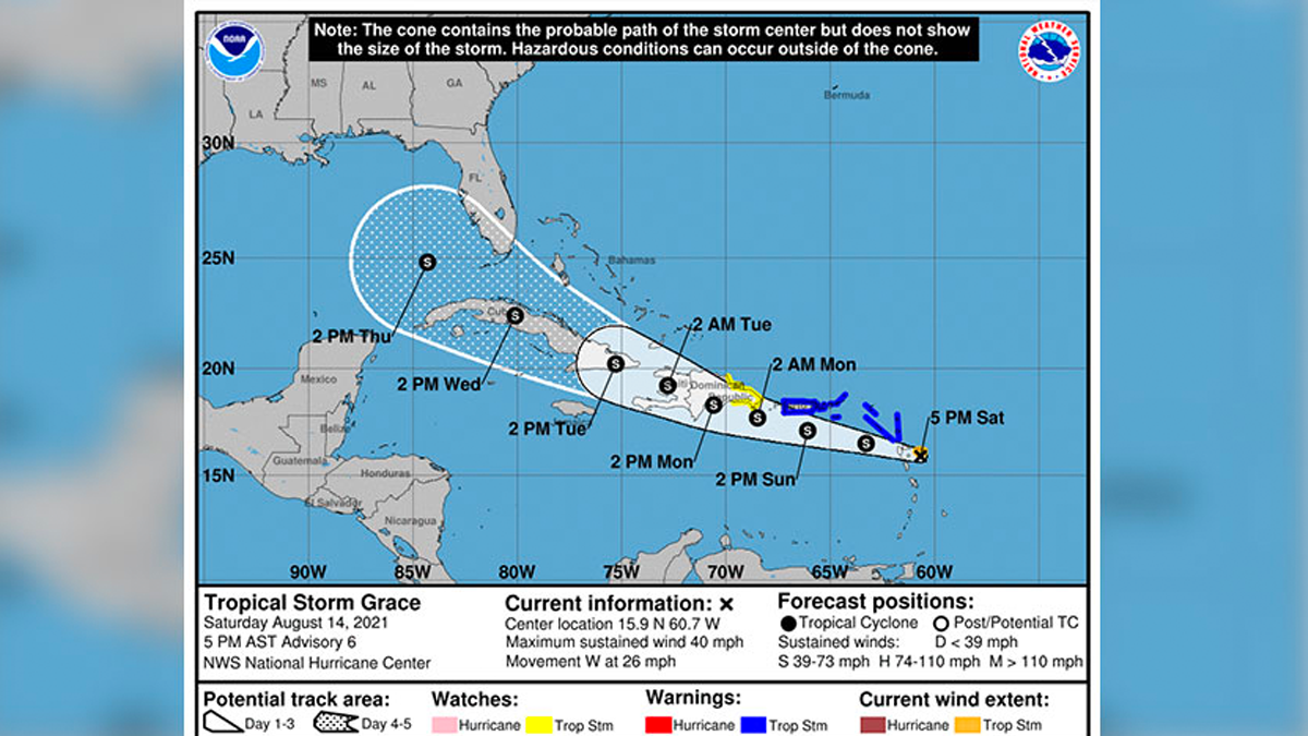 La tempête tropicale Grace s’éloigne progressivement de l'île d’Haïti