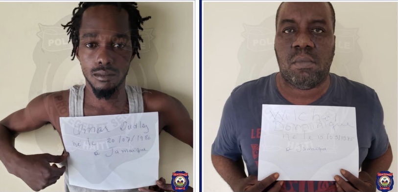 Wilchel Dominique et Dudley Omar, deux présumés bandits arrêtés à l'Ile-à-Vache