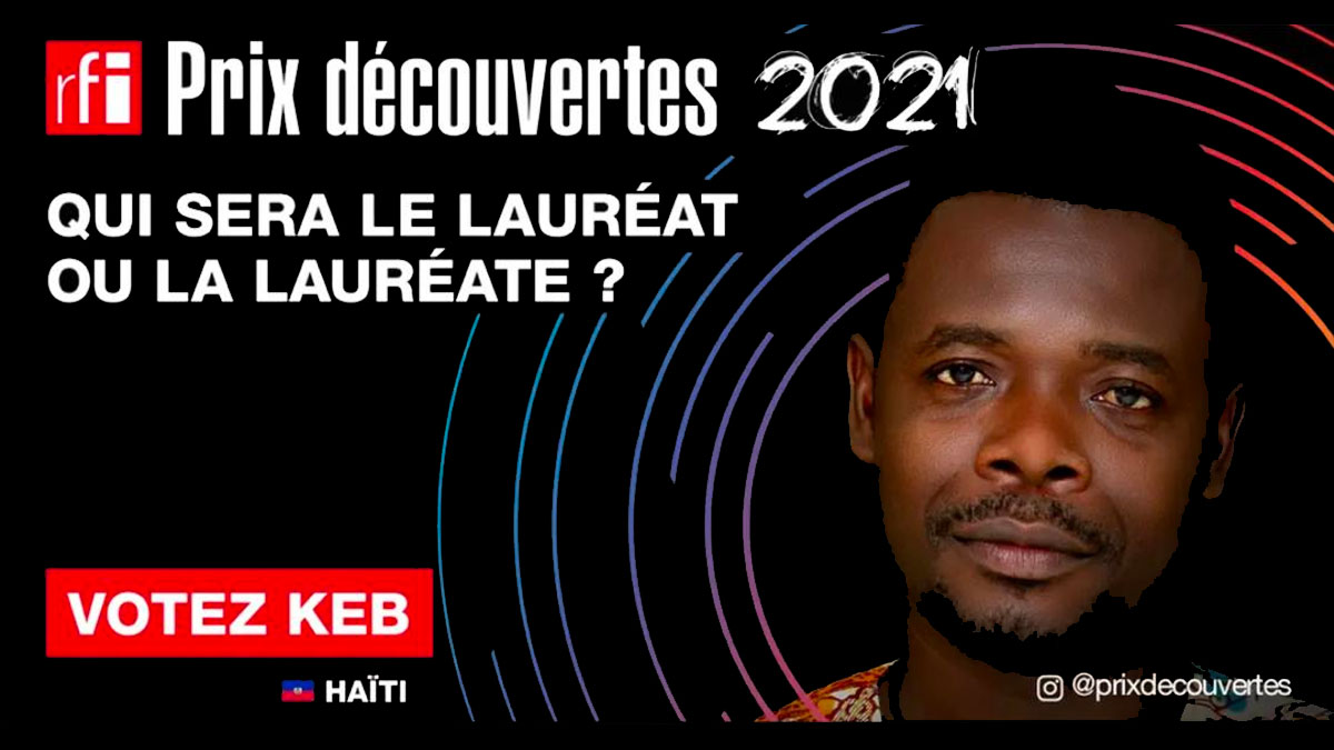 Prix RFI Découvertes 2021 : Le Ministère de la Culture encourage les Haïtiens à voter pour Kebert Bastien