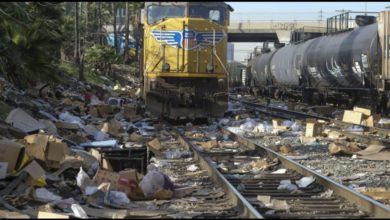 États-Unis : Vols et pillages de trains de marchandises à Los Angeles