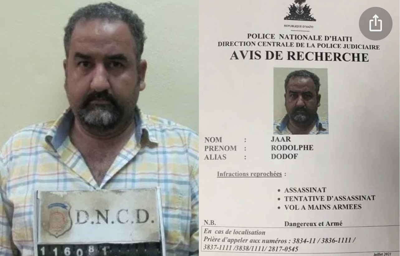 🔴 #URGENT - Assassinat de Jovenel Moïse : Rodolphe Jaar arrêté en République Dominicaine