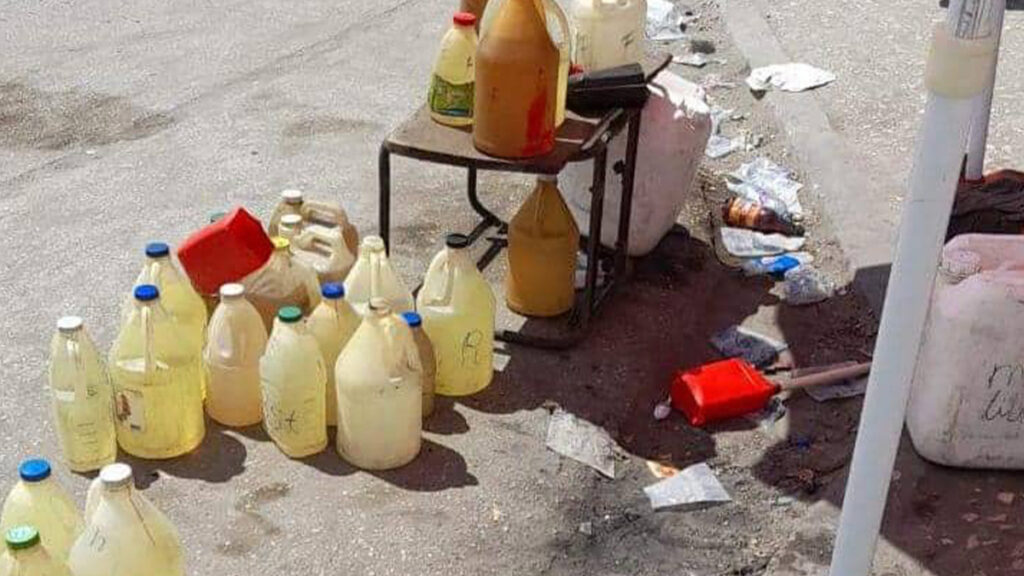 Une opération de saisie de gallon de carburant lancée par des autorités à Port-au-Prince