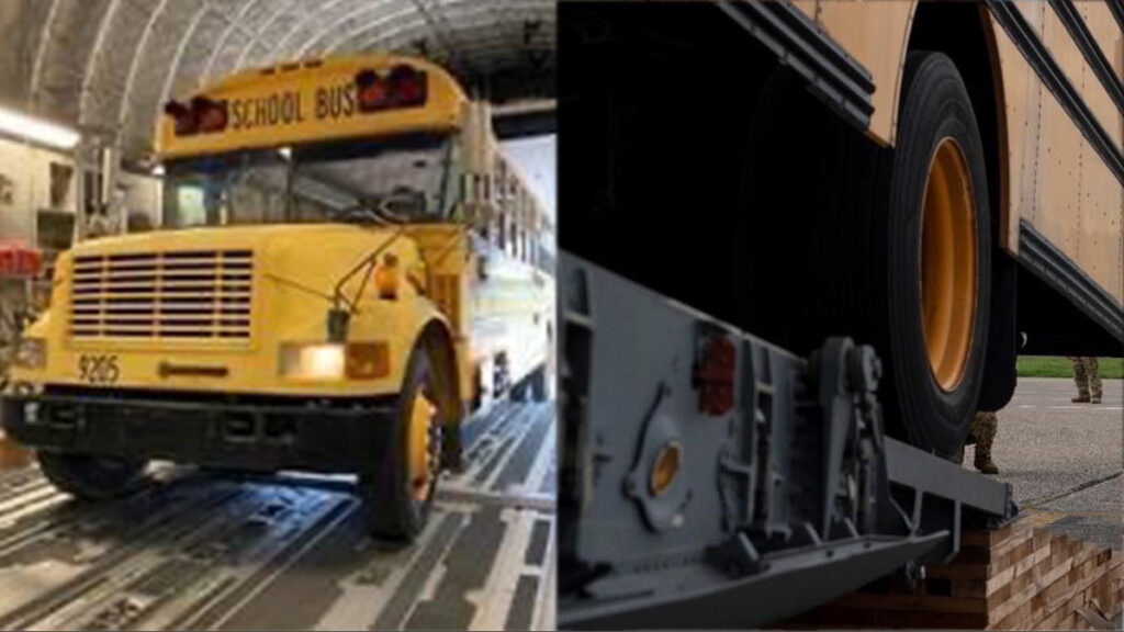 Trois autobus scolaires livrés en soutien à Haïti par les USA