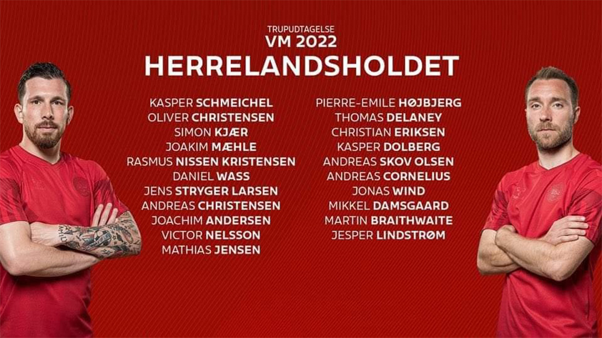 Le sélectionneur de l'équipe danoise dévoile une première liste de 21 joueurs pour le Mondial