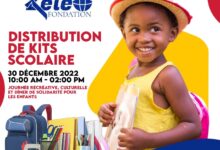ZÈLE fondation distribue des Kits scolaires à une centaine d’enfants pour la rentrée scolaire en janvier 2023