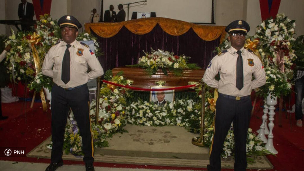 Les Funérailles de Harington Rigaud chantées à l'Académie de Police où il a consacré sa vie
