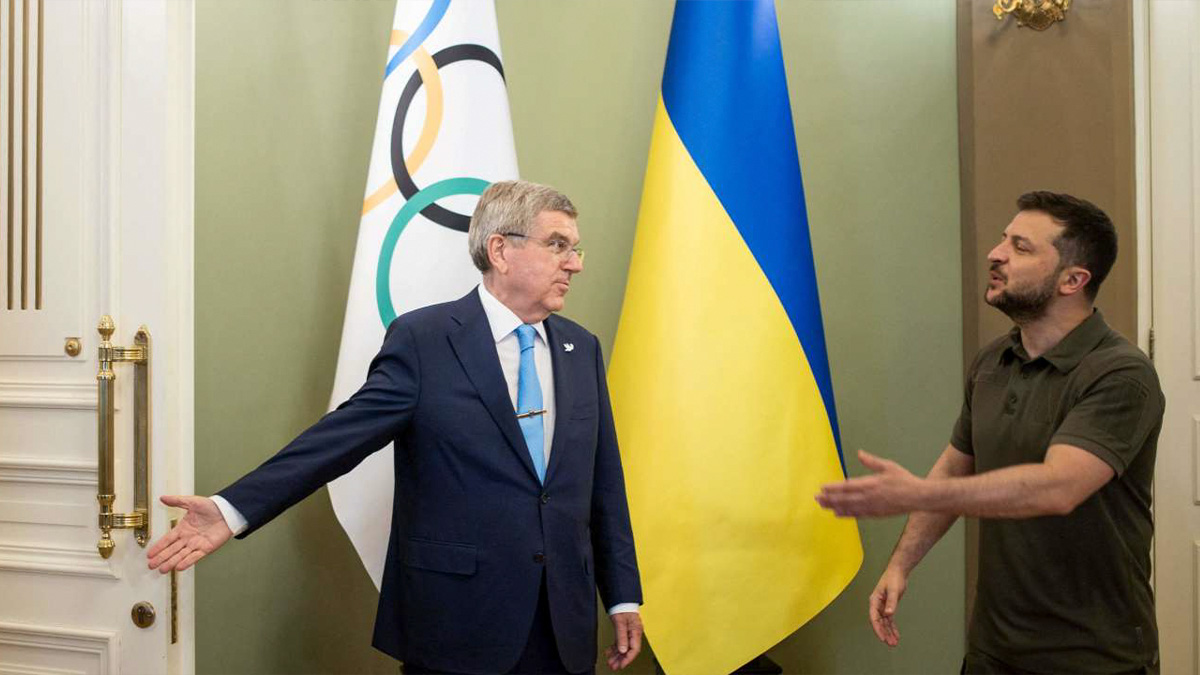 Le président ukrainien réitère qu'il n'y a pas de place pour la Russie aux JO