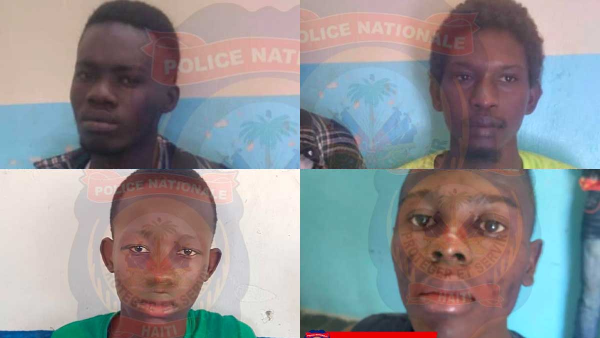 Arrestation de 4 présumés bandits et une arme à feu récupérée à Mirebalais
