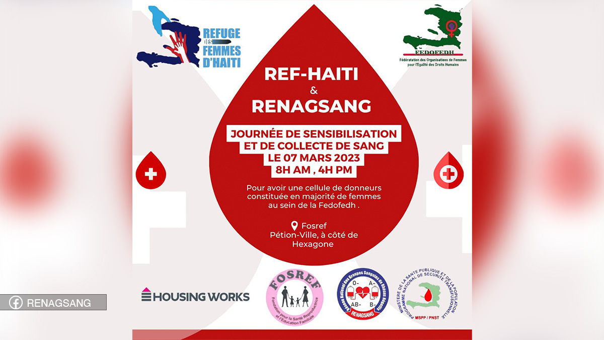 « Refuge des Femmes » et RENAGSANG se mobilisent pour le don de sang en faveur des femmes