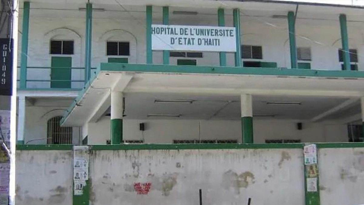L’Hôpital de l’Université d’État d’Haïti, dans l’impossibilité de fonctionner