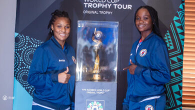 Le trophée de la Coupe du monde féminine était de passage en Haïti !