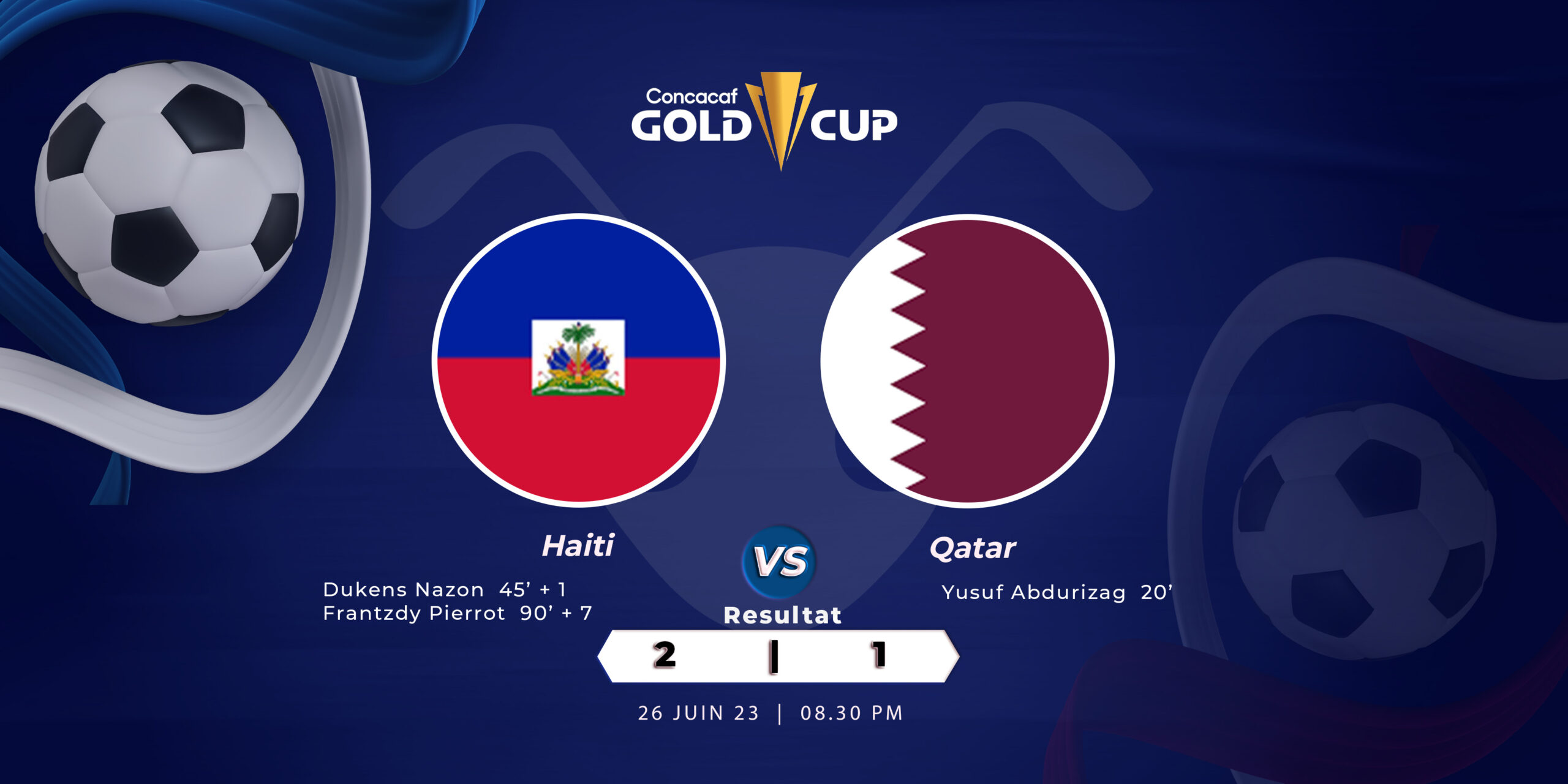 Haïti commence par une remontada à la Gold Cup 2023