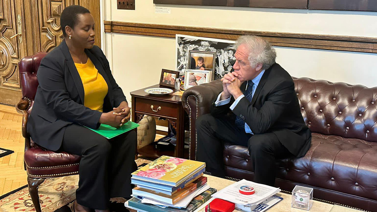 Martine Moïse a rencontré le Secrétaire général de l’OEA au sujet de l’ex-président Jovenel