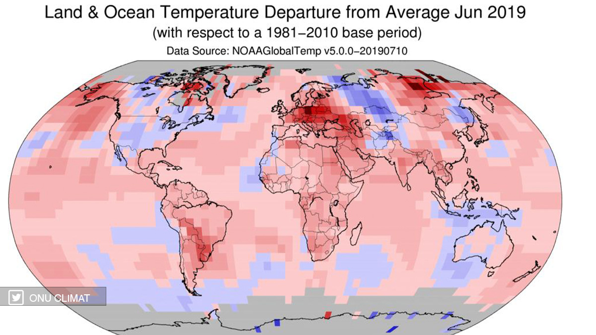 Le monde connaît le début de mois de juin le plus chaud de l'histoire