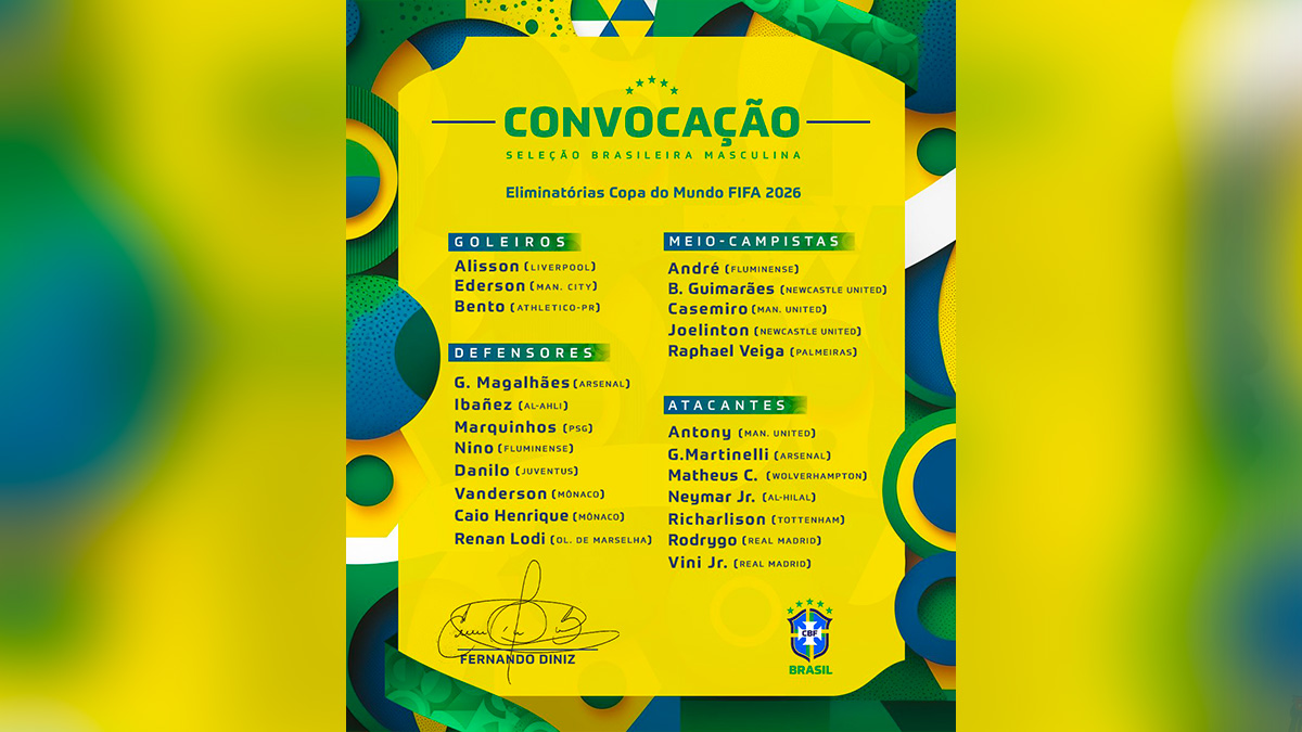 Qualification Mondial 2026 : Le Brésil sort sa liste de joueurs