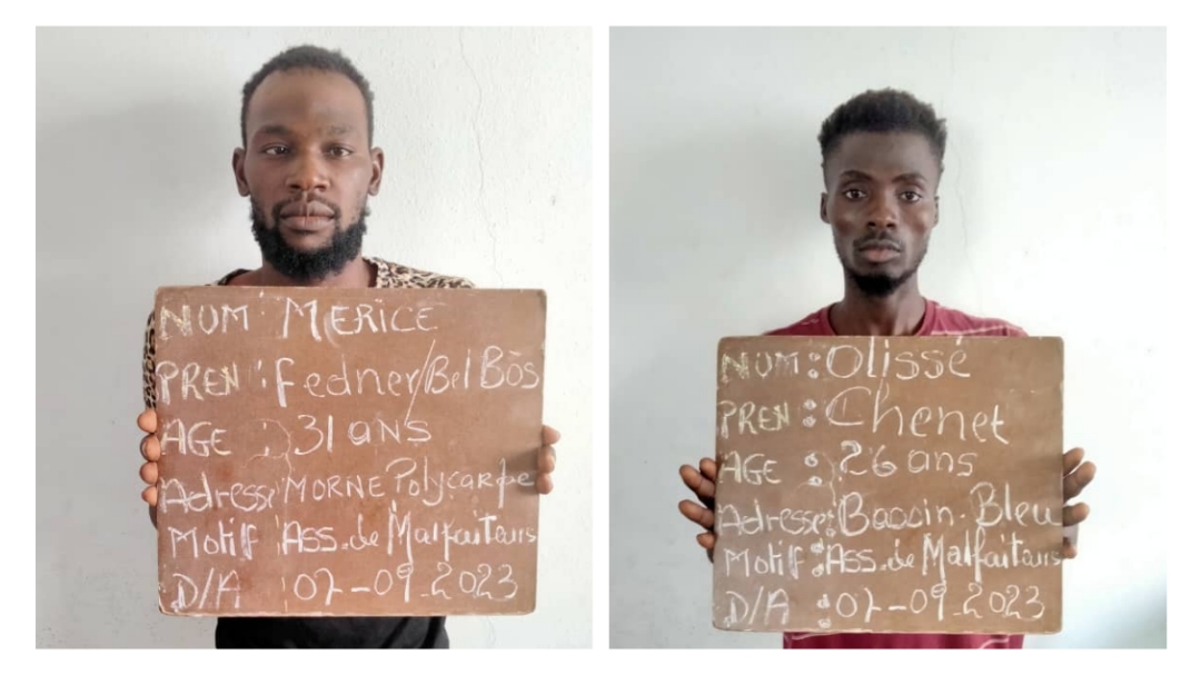 Deux présumés kidnappeurs arrêtés à Port-de-Paix