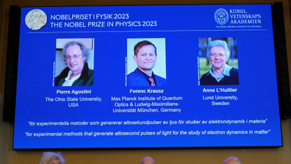 Les gagnants du prix Nobel de Physique 2023 connus