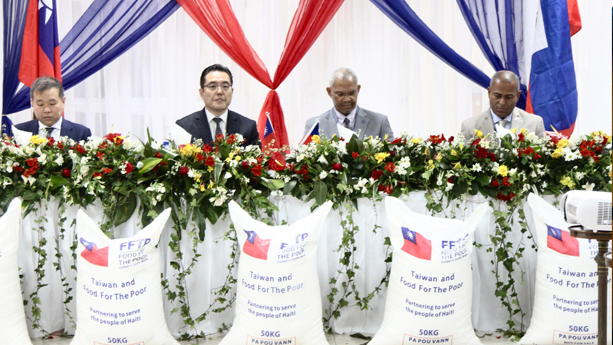 Un accord signé entre Taïwan et Food For The Poor Haïti pour le don de 8240 tonnes de riz