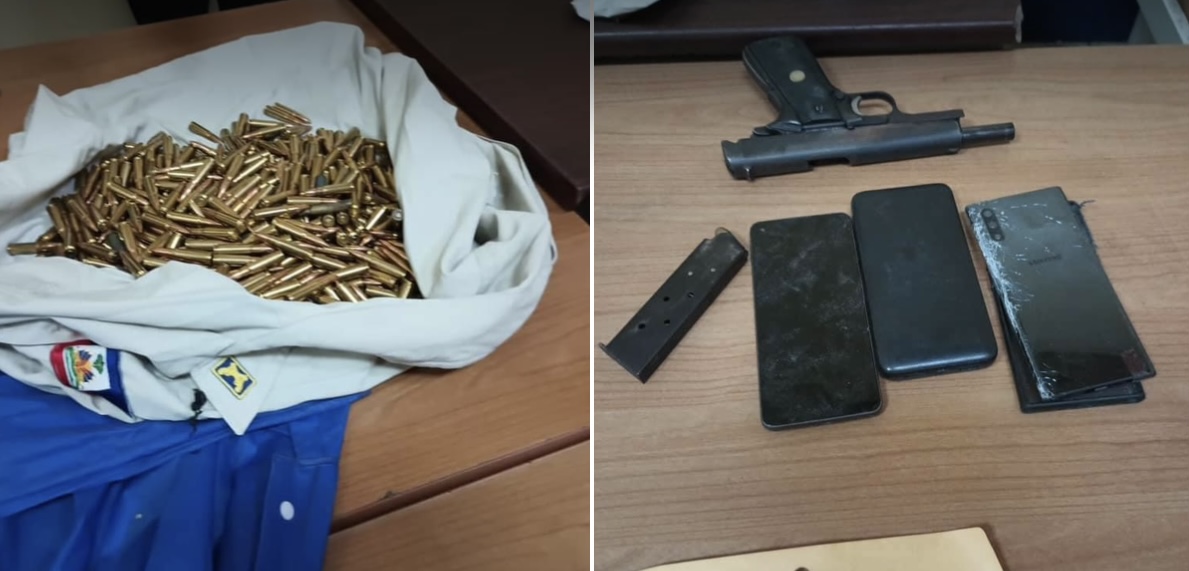 Une arme à feu, des munitions et d'autres matériels saisis par la Police au Bel-Air