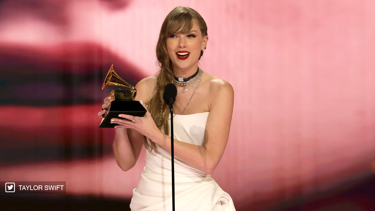 Grammy Awards : Taylor Swift remporte l'album de l'année pour la quatrième fois