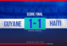 Haïti fait match nul avec la Guyane Française