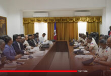 Tenue d'une séance de travail entre le Conseil présidentiel et les forces de l'ordre haïtiennes